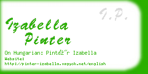 izabella pinter business card